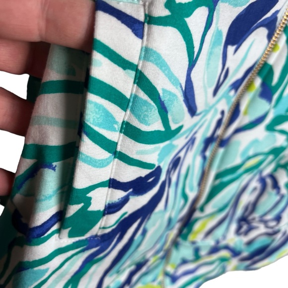 Lilly Pulitzer Long Sleeve Zip-Up Jacket In Pool Blue Stay Cool Size XS - Picture 6 of 14